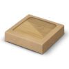 Keilor Bamboo Bottle Opener Coaster Set of 2 Square gift box