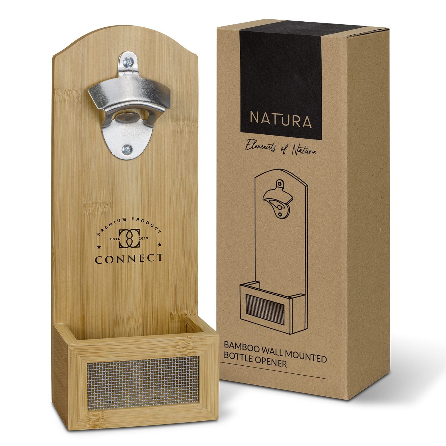 Avoca Bamboo Wall Mounted Bottle Opener main