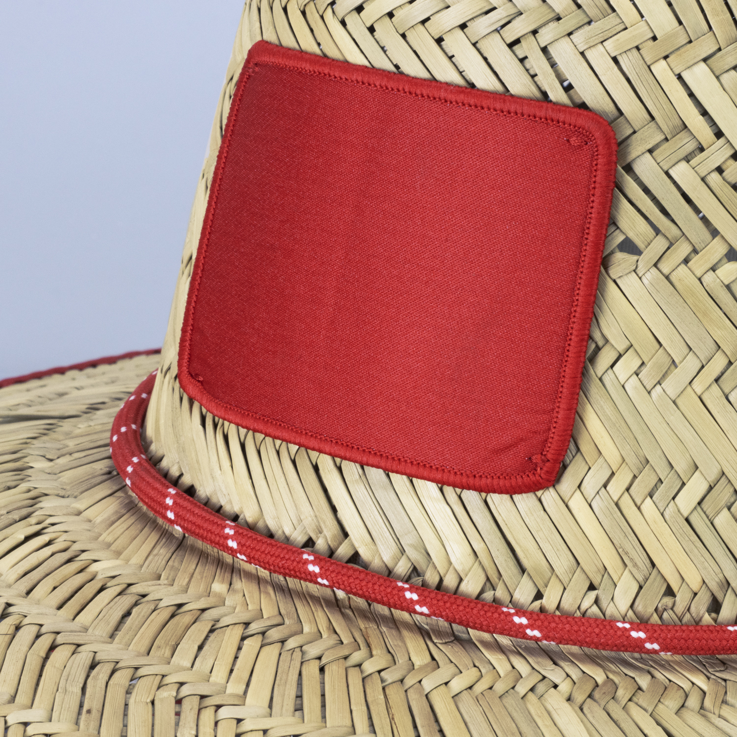 Eltham Tiki Straw Hat detail Eltham Tiki Straw Hat detail