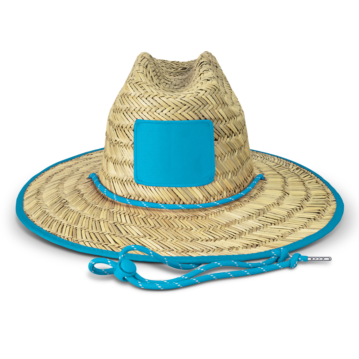 Eltham Tiki Straw Hat light blue Eltham Tiki Straw Hat light blue