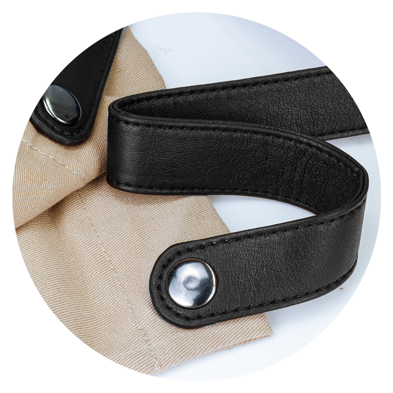Falmouth Bib Apron Elite Black Detail Falmouth Bib Apron Elite Black Detail