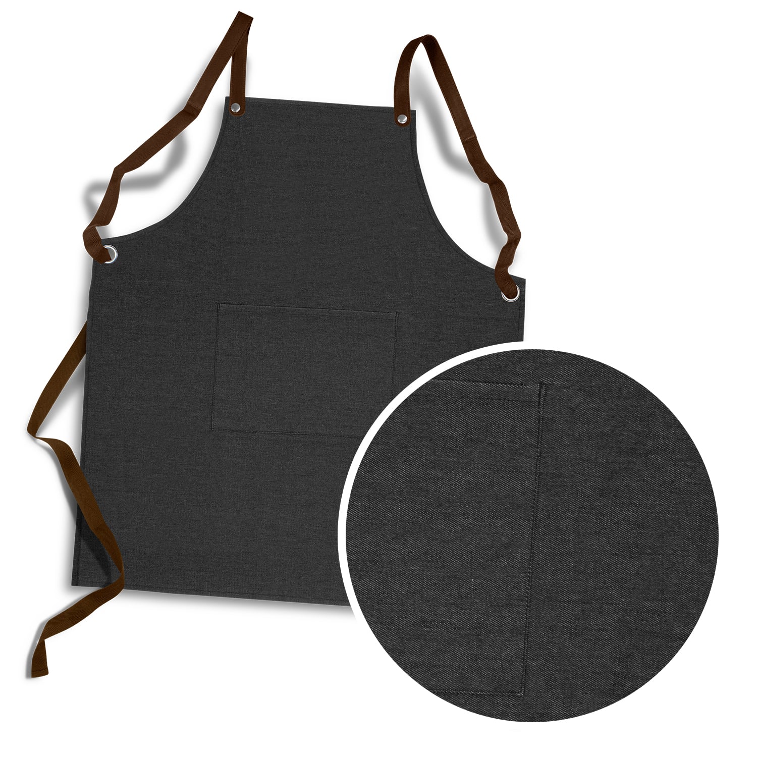 Falmouth Bib Apron Elite Charcoal Denim Falmouth Bib Apron Elite Charcoal Denim