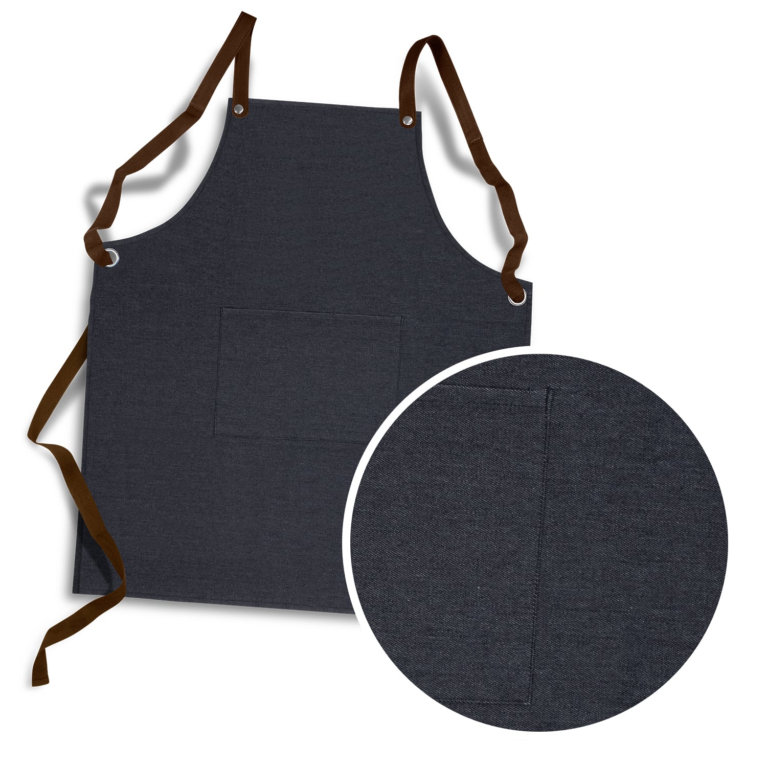 Falmouth Bib Apron Elite Dark Blue Denim Falmouth Bib Apron Elite Dark Blue Denim