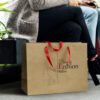 Finley Ribbon Handle Paper Bag Extra Large feature Finley Ribbon Handle Paper Bag Extra Large feature
