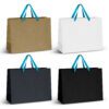 Finley Ribbon Handle Paper Bag Extra Large light blue ribbon Finley Ribbon Handle Paper Bag Extra Large light blue ribbon