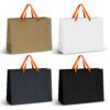 Finley Ribbon Handle Paper Bag Extra Large orange ribbon Finley Ribbon Handle Paper Bag Extra Large orange ribbon
