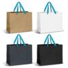 Finley Ribbon Handle Paper Bag Large light blue Finley Ribbon Handle Paper Bag Large light blue