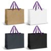 Finley Ribbon Handle Paper Bag Large purple ribbon Finley Ribbon Handle Paper Bag Large purple ribbon