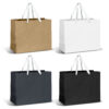 Finley Ribbon Handle Paper Bag Large white ribbon Finley Ribbon Handle Paper Bag Large white ribbon
