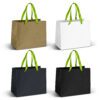 Finley Ribbon Handle Paper Bag Medium bright green ribbon Finley Ribbon Handle Paper Bag Medium bright green ribbon