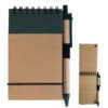 Fremantle Cardboard Notebook with Pen natural green