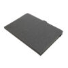 Geeveston Hard Cover Recycled Leather Notebook grey with no strap Geeveston Hard Cover Recycled Leather Notebook grey with no strap