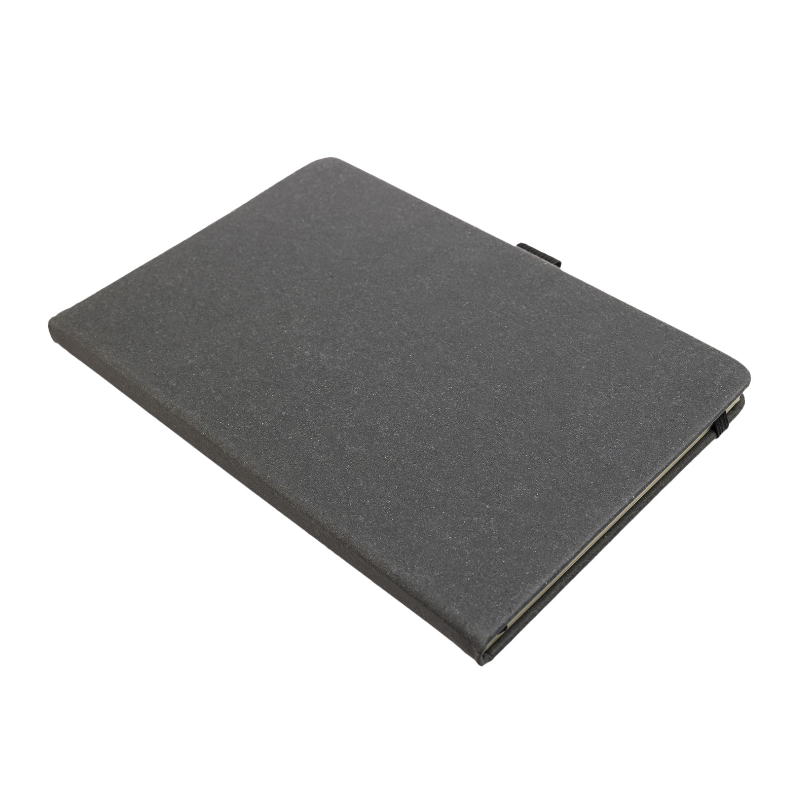 Geeveston Hard Cover Recycled Leather Notebook grey with no strap Geeveston Hard Cover Recycled Leather Notebook grey with no strap