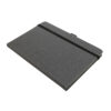 Geeveston Hard Cover Recycled Leather Notebook grey with strap Geeveston Hard Cover Recycled Leather Notebook grey with strap