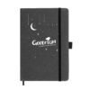 Geeveston Hard Cover Recycled Leather Notebook screen print Geeveston Hard Cover Recycled Leather Notebook screen print
