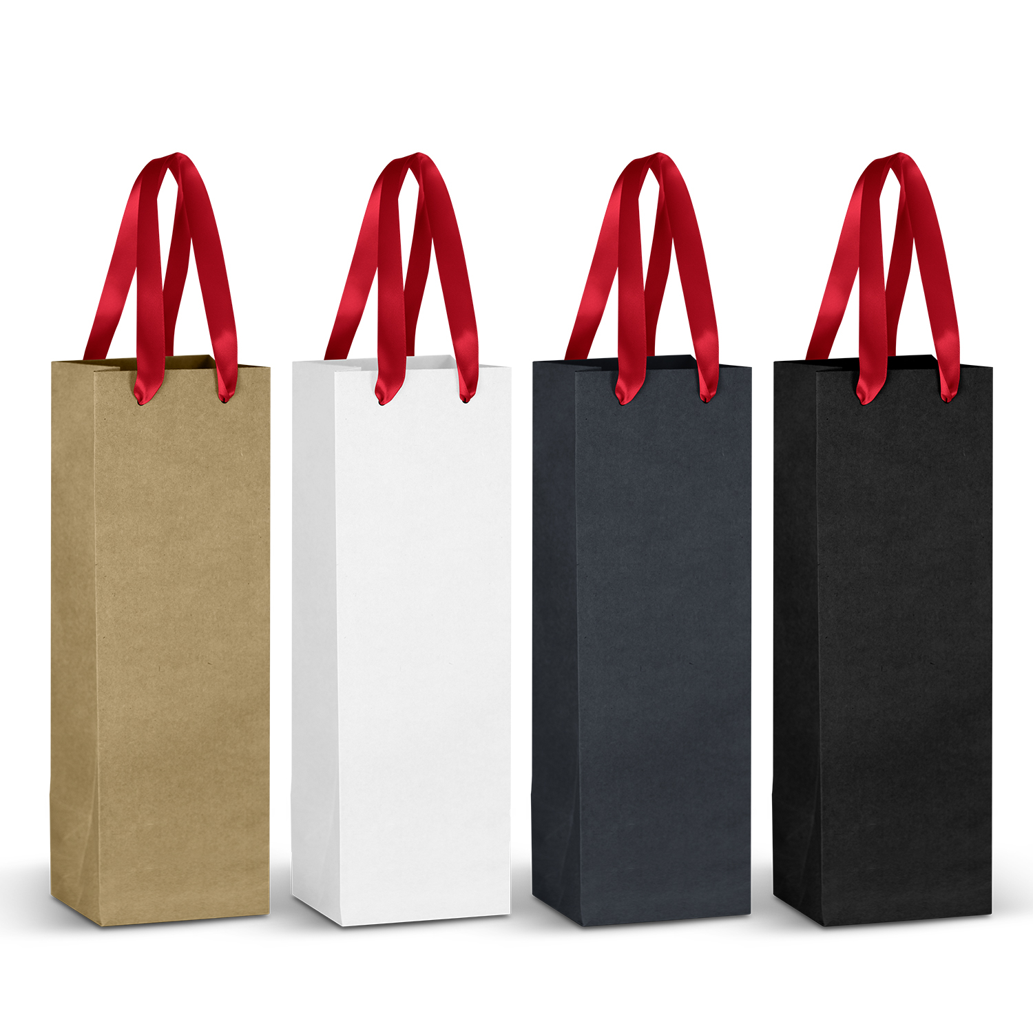 Guildford Champagne Ribbon Handle Paper Bag red ribbon Guildford Champagne Ribbon Handle Paper Bag red ribbon
