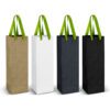 Heathcote Wine Ribbon Handle Paper Bag bright green ribbon Heathcote Wine Ribbon Handle Paper Bag bright green ribbon