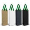 Heathcote Wine Ribbon Handle Paper Bag dark green ribbon Heathcote Wine Ribbon Handle Paper Bag dark green ribbon