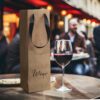 Heathcote Wine Ribbon Handle Paper Bag feature Heathcote Wine Ribbon Handle Paper Bag feature