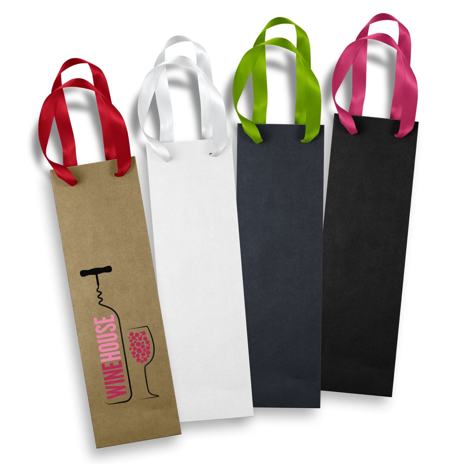 Heathcote Wine Ribbon Handle Paper Bag main