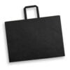 Jerilderie Flat Handle Paper Bag Landscape Extra Large black Jerilderie Flat Handle Paper Bag Landscape Extra Large black