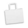 Jerilderie Flat Handle Paper Bag Landscape Medium white Jerilderie Flat Handle Paper Bag Landscape Medium white