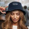 Junee Raw Edge Bucket Hat feature Junee Raw Edge Bucket Hat feature