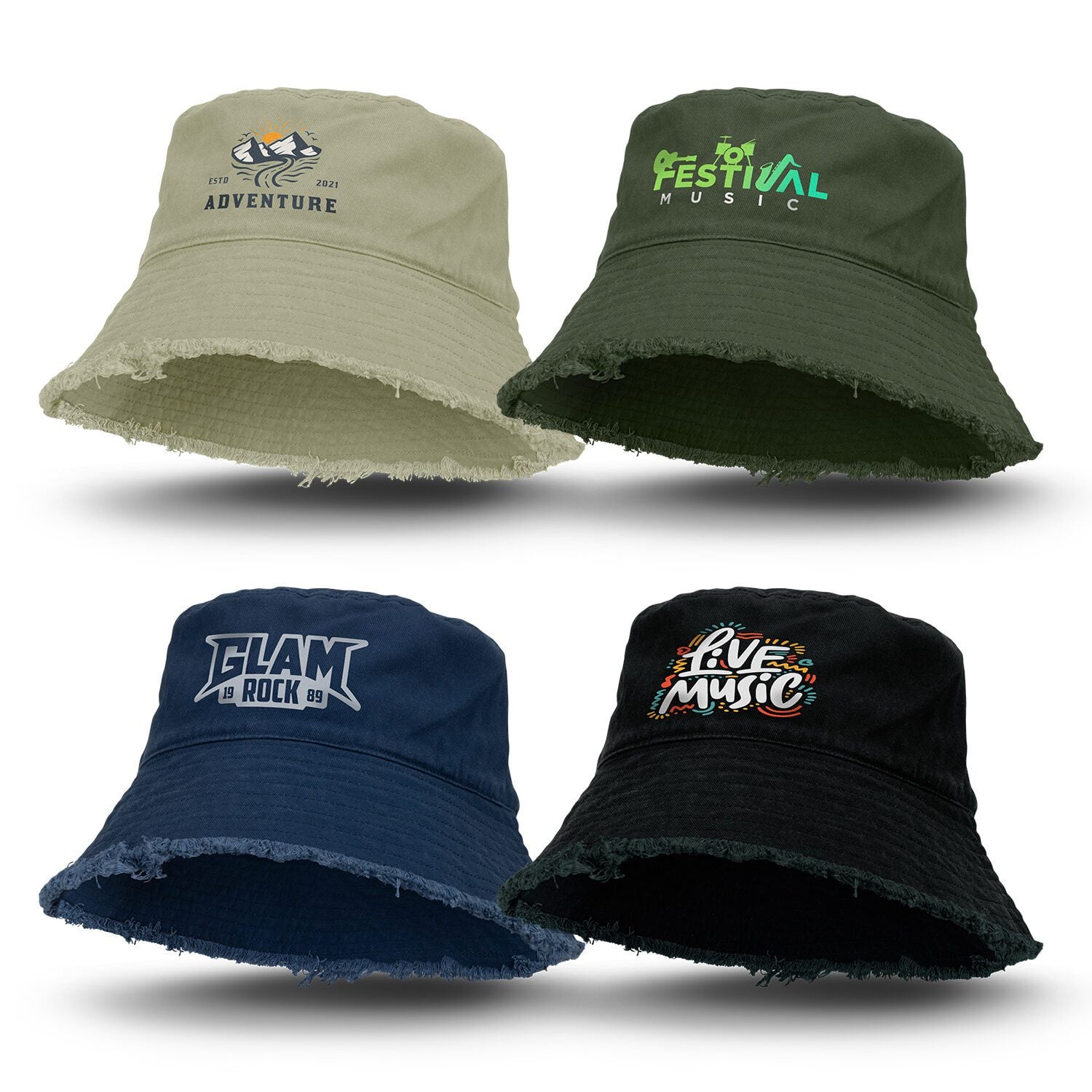 Junee Raw Edge Bucket Hat main