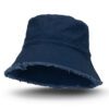 Junee Raw Edge Bucket Hat navy Junee Raw Edge Bucket Hat navy