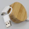 Kaniva Bamboo Retractable Charging Cable detail 3 Kaniva Bamboo Retractable Charging Cable detail 3