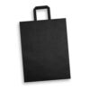 Kempsey Flat Handle Paper Bag Portrait Extra Large black Kempsey Flat Handle Paper Bag Portrait Extra Large black
