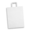 Kempsey Flat Handle Paper Bag Portrait Extra Large white Kempsey Flat Handle Paper Bag Portrait Extra Large white