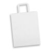 Kempsey Flat Handle Paper Bag Portrait Large white