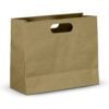 Manilla Die Cut Paper Bag Landscape Large detail Manilla Die Cut Paper Bag Landscape Large detail