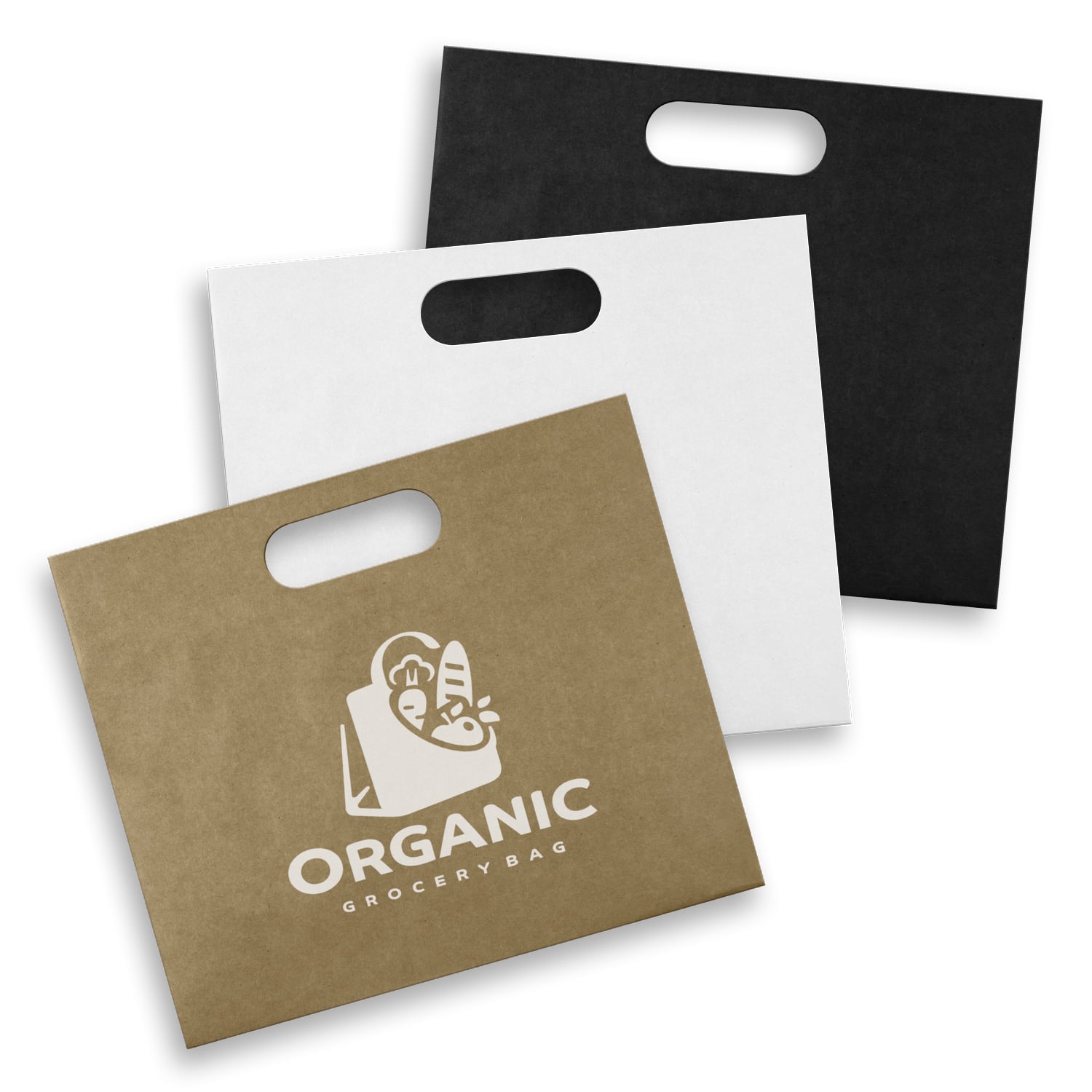 Manilla Die Cut Paper Bag Landscape Large main Manilla Die Cut Paper Bag Landscape Large main