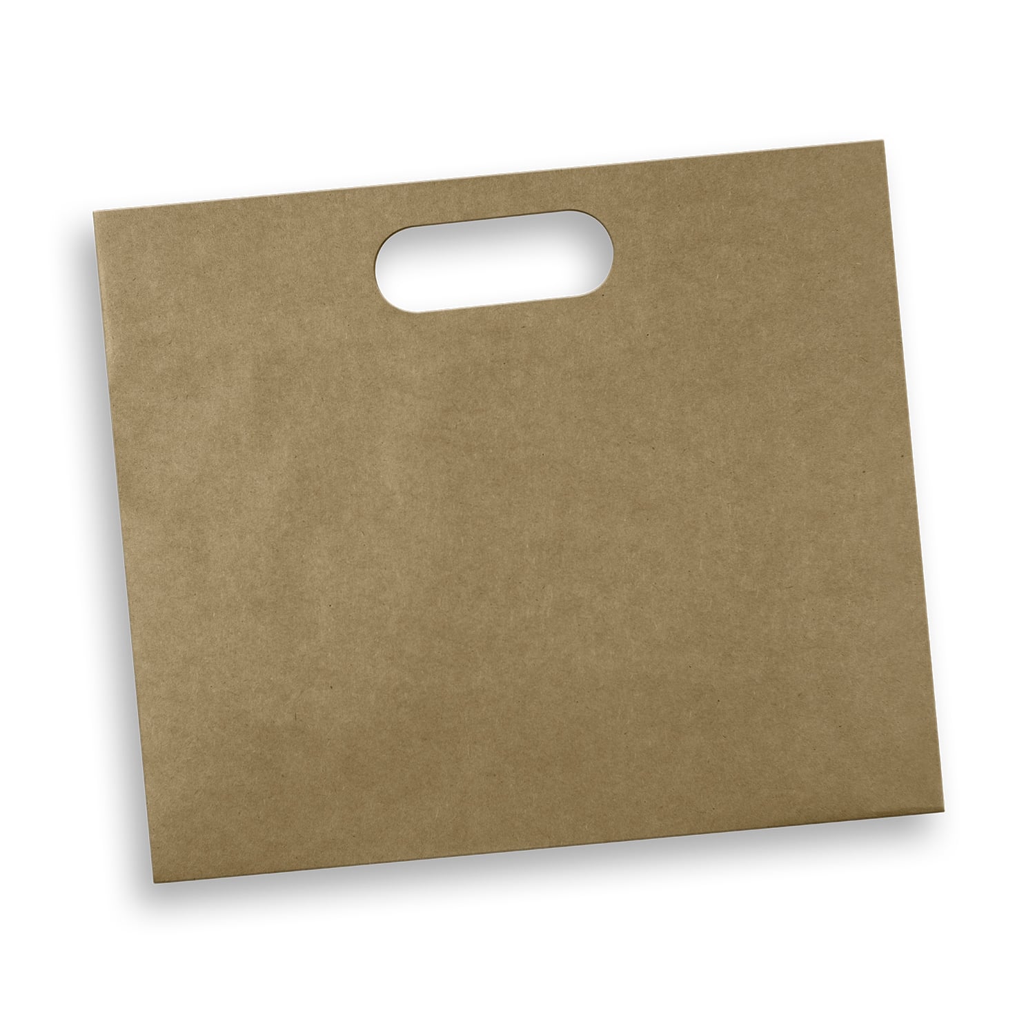 Manilla Die Cut Paper Bag Landscape Large natural Manilla Die Cut Paper Bag Landscape Large natural