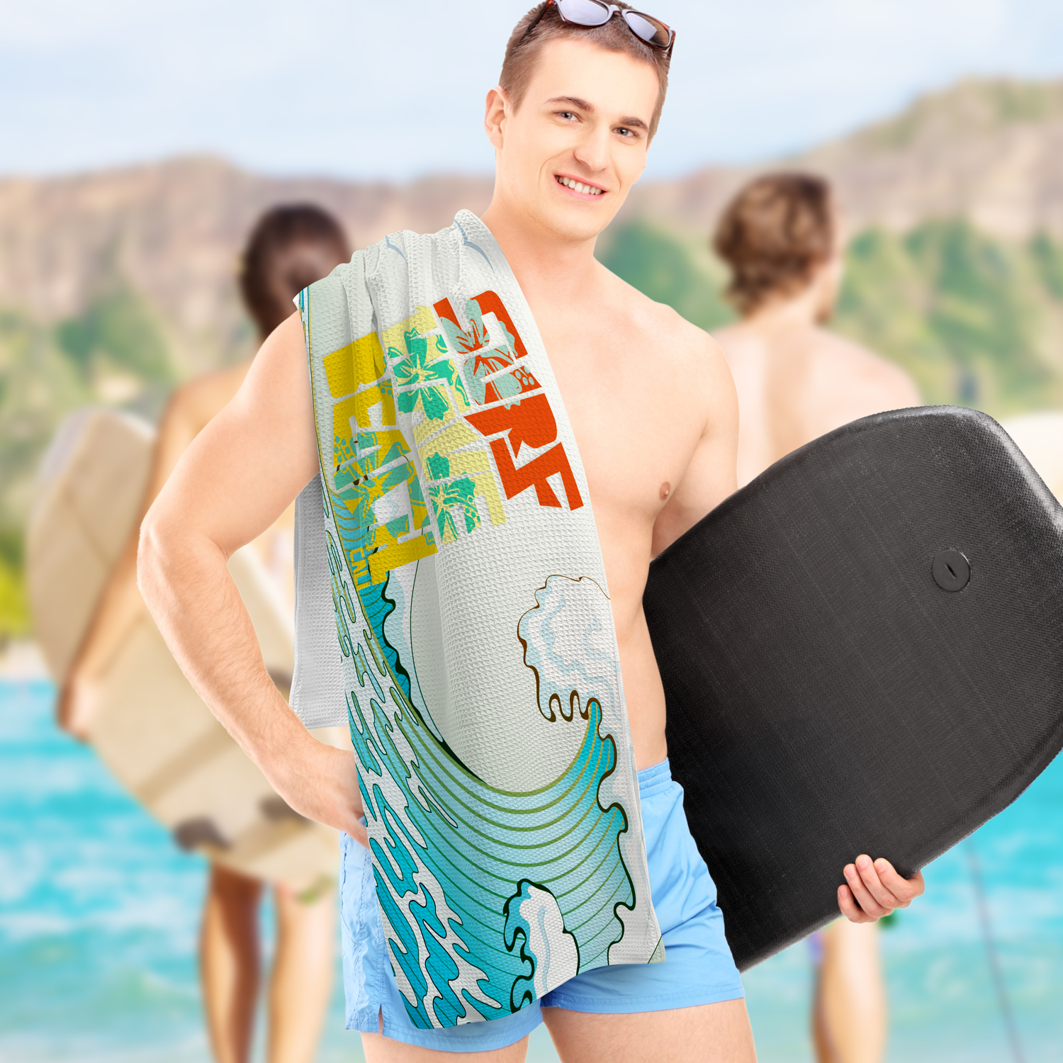 Milparinka Towel Full Colour feature Milparinka Towel Full Colour feature