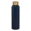 Sarina Aluminium Bottle Bamboo Lid navy Sarina Aluminium Bottle Bamboo Lid navy