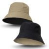 Tarraleah Reversible Bucket Hat black taupe