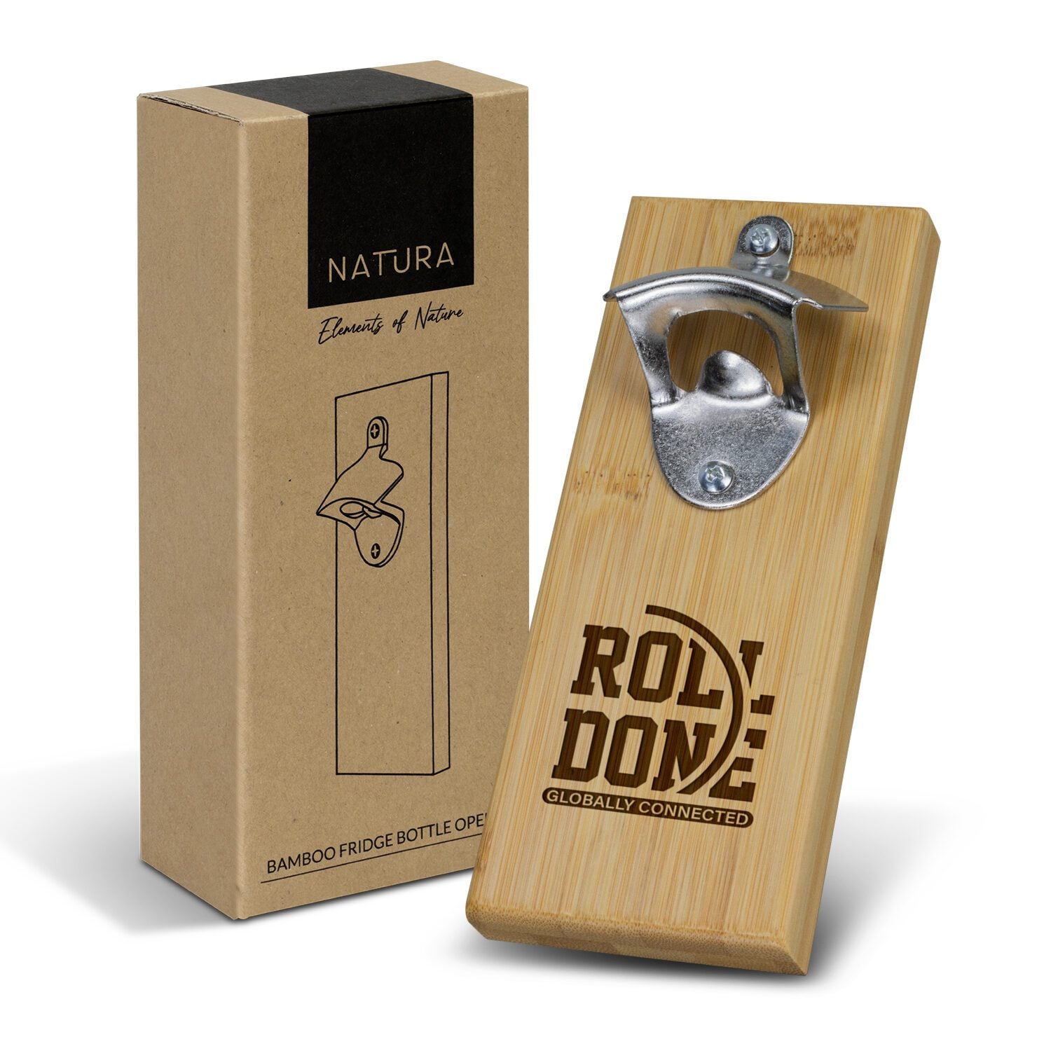 Weipa Bamboo Fridge Bottle Opener main