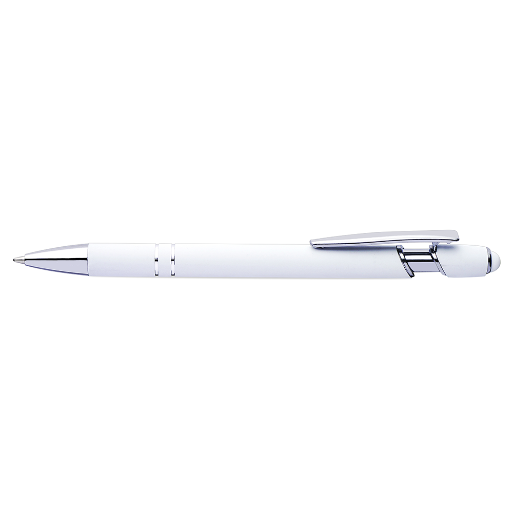 Leongatha Stylus Rubber Pens white Leongatha Stylus Rubber Pens white