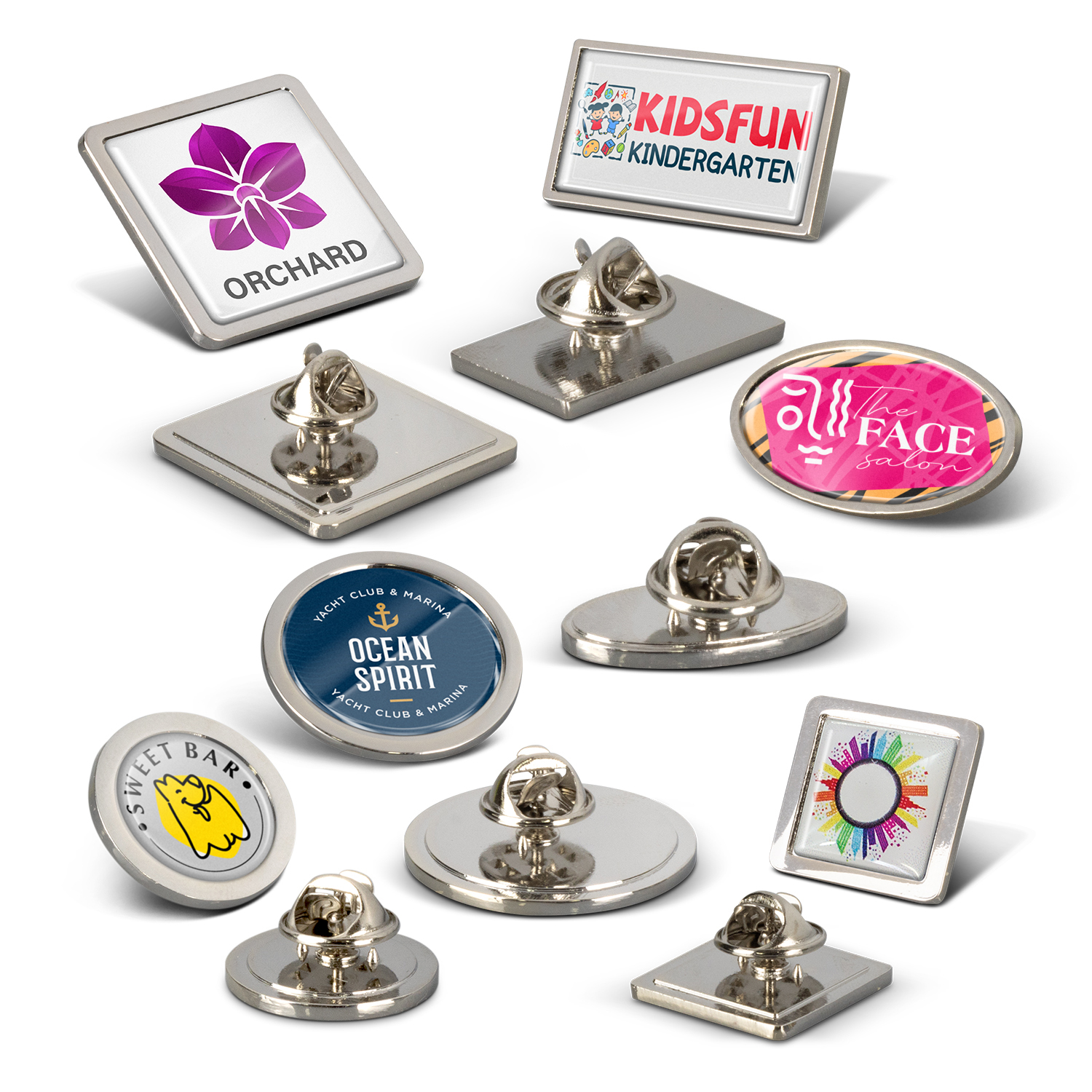 Ashford Lapel Pin Round Large assorted Ashford Lapel Pin Round Large assorted