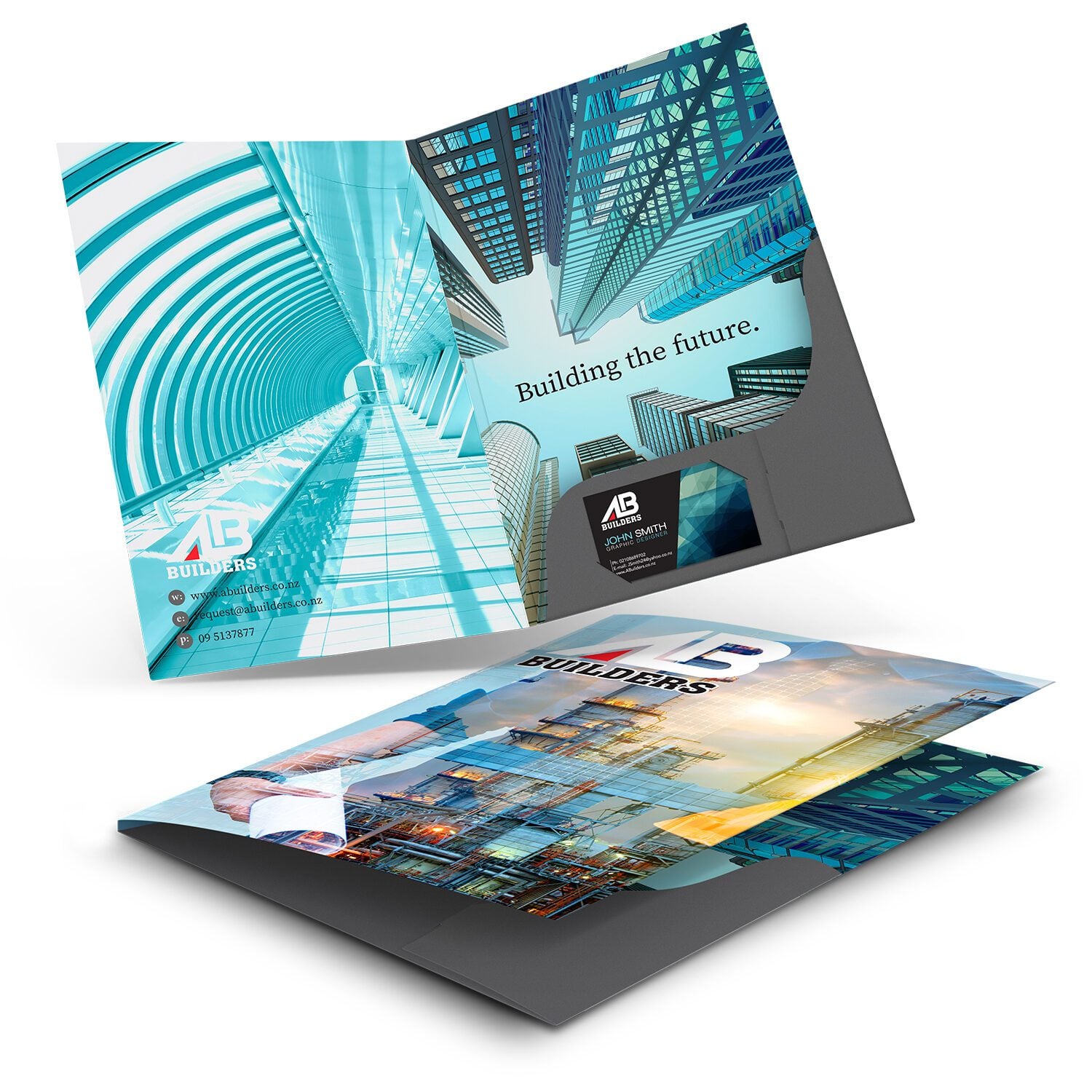 Grandchester A4 Presentation Folder with Spine main