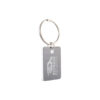 GunStainless Steel Keytag Rectangle laser engrave GunStainless Steel Keytag Rectangle laser engrave