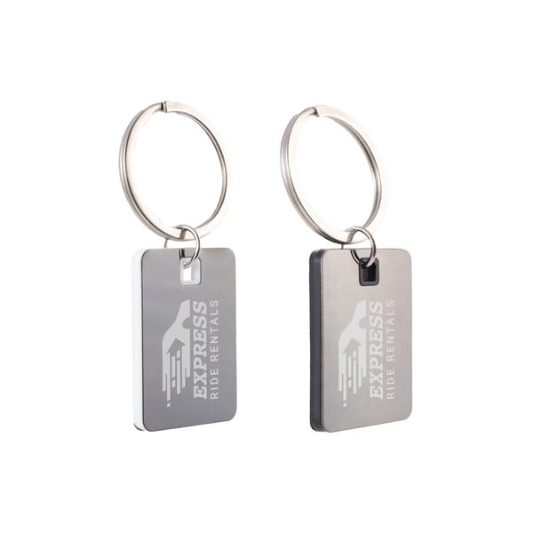 GunStainless Steel Keytag Rectangle main