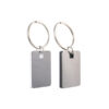 GunStainless Steel Keytag Rectangle undecorated GunStainless Steel Keytag Rectangle undecorated