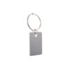 GunStainless Steel Keytag Rectangle white GunStainless Steel Keytag Rectangle white