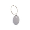 Gunnedah Stainless Steel Keytag Circle white Gunnedah Stainless Steel Keytag Circle white