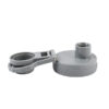 Henty Stainless Steel Vacuum Bottle 950ml grey lid for white bottle