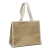 leonora jute cooler bag closed